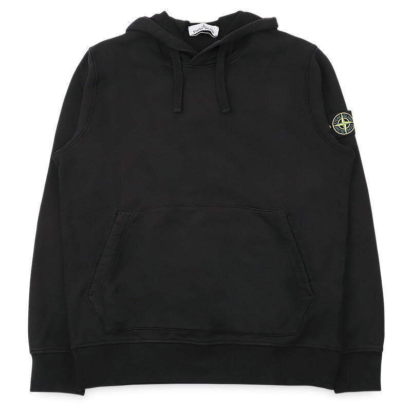 디몬트 스톤 남성 와펜 패치 코튼 후드 맨투맨(블랙) L1S15 6100062 S0051 V0029 - Stone Island