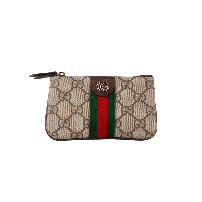 구찌 GG 오피디아 로고 지퍼 키 파우치 지갑 베이지 838466 FAE0L 9746 - Gucci