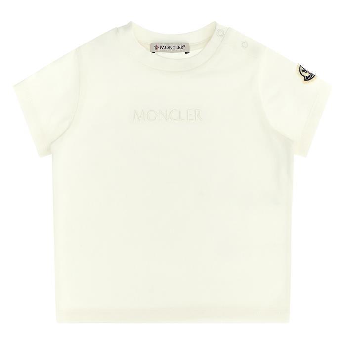 26SS 몽클레베이비 반팔티셔츠 화이트 - Moncler