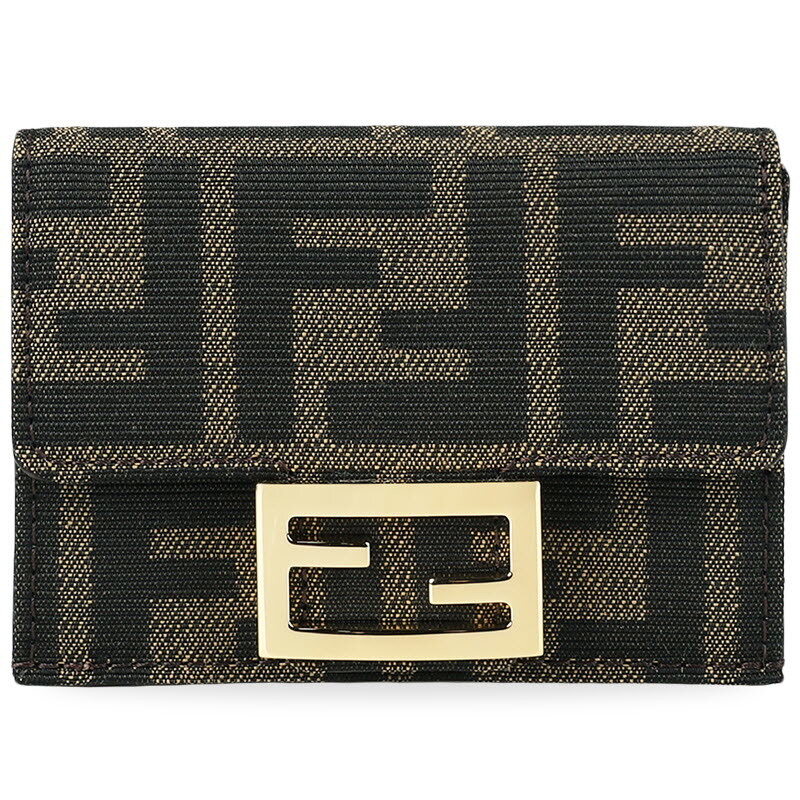 디몬트 펜디 여성 FF로고 바게트 마이크로 반지갑(브라운) 8M0395 A98P F0A6E - Fendi
