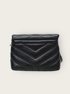 [중고명품/루이스잇] 생로랑 블랙 은장 YSL 마틀라세 루루 토이백 썸네일 5