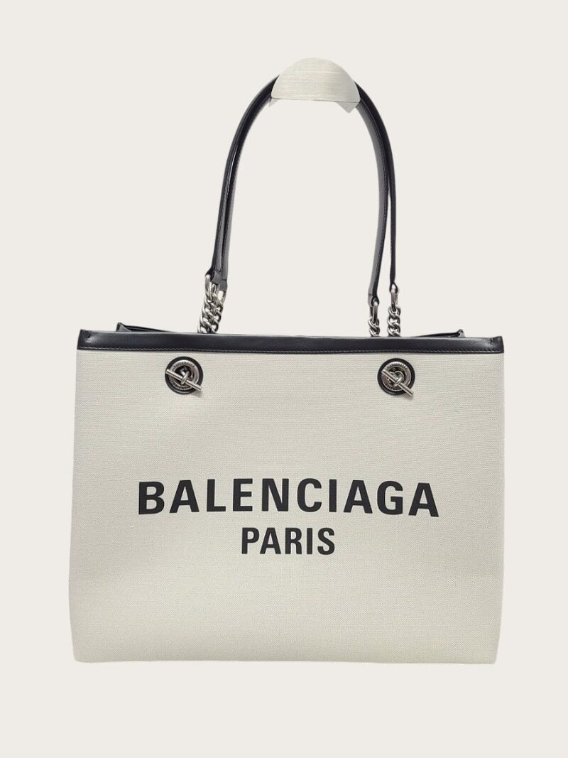 [중고명품/루이스잇] 발렌시아가 파리스 로고 네추럴 미듐 토트 숄더백 - Balenciaga