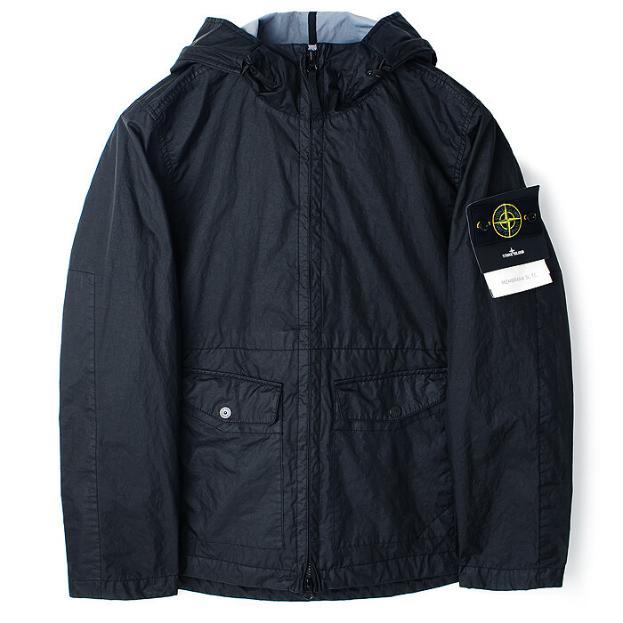 24SS 스톤 멤브라나 후드 바람막이 네이비 801541123 V0020 - Stone Island