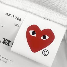 [럭스댓] 국내 꼼데가르송 플레이 AX T068 051 로고 반팔 티셔츠 썸네일 6