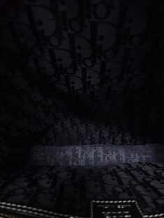 [중고명품/루이스잇] 디올 블랙 램스킨 카바스 새들 토트 크로스백 썸네일 4