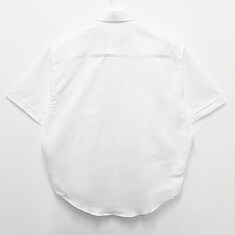 더팩토리 26SS 아미 하트 로고 옥스포드 박시 반팔 셔츠 / 내추럴 화이트 (HSH823 CO0031 168) 썸네일 1