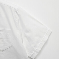 더팩토리 26SS 아미 하트 로고 옥스포드 박시 반팔 셔츠 / 내추럴 화이트 (HSH823 CO0031 168) 썸네일 4