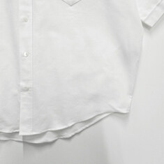 더팩토리 26SS 아미 하트 로고 옥스포드 박시 반팔 셔츠 / 내추럴 화이트 (HSH823 CO0031 168) 썸네일 5