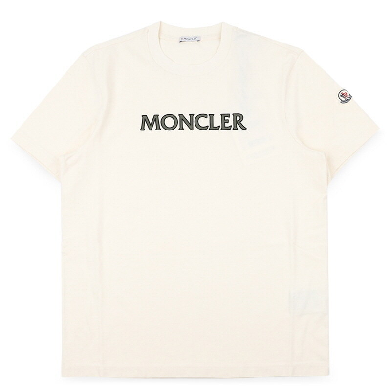 디몬트 몽클레어 남성 로고 모티프 반팔(아이보리) 8C00075 89B8U 060 - Moncler