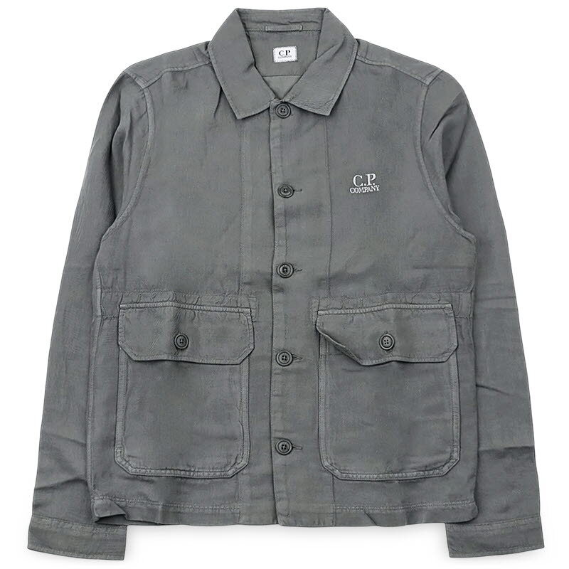 디몬트 CP컴퍼니 남성 포켓 디테일 버튼업 트윌 자켓(그레이) 20CMOS228A 006501G 921 - CP company