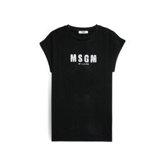 키즈 여성 저지 티셔츠 블랙 S6MSJGTH070 110 썸네일 1