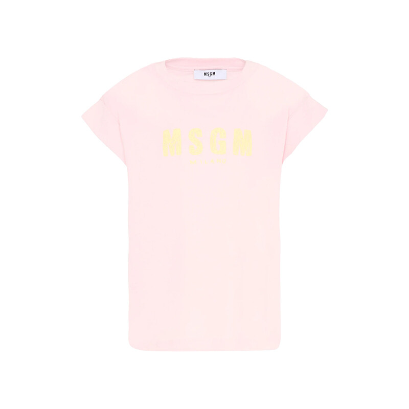 키즈 여성 저지 티셔츠 핑크 S6MSJGTH070 MS076 - MSGM