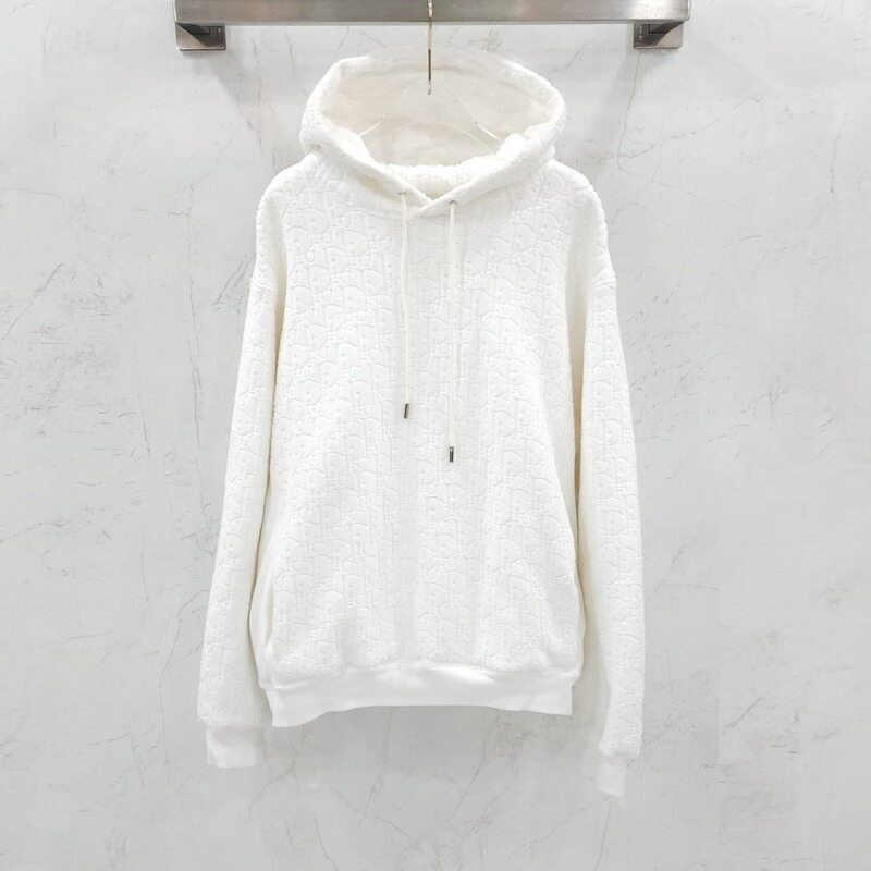 [럭스유] XXL / 디올 오블리크 모티브 테리 후드 티셔츠 113J631A0684 - Christian Dior