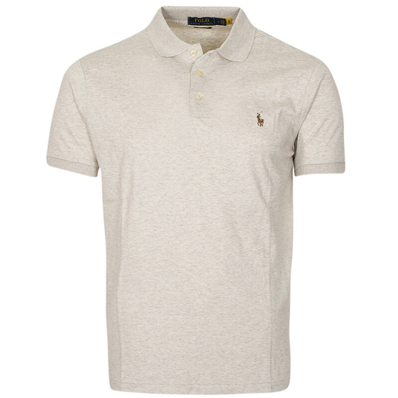 폴로 26SS 포니 자수 커스텀 슬림핏 카라 티셔츠 그레이 710713130 002 - Polo Ralph Lauren