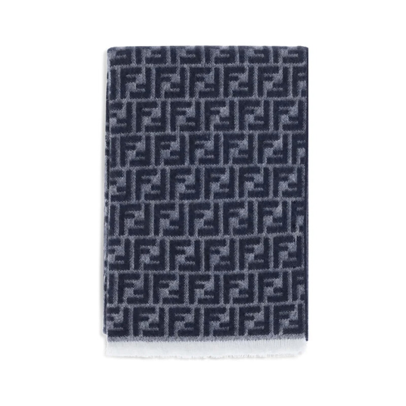 펜디 26SS FF 자카드 울 머플러 블루 FXS373 ATQB F03NU - Fendi