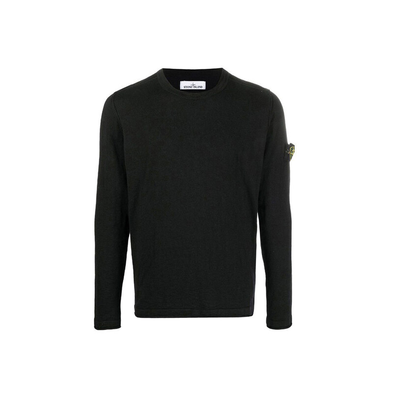 스톤 26SS 와펜 패치 니트 블랙 L1S15 5100062 S00B9 V0029 - Stone Island