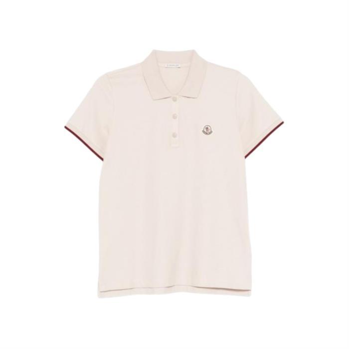 몽클레어 로고 패치 코튼 피케 폴로셔츠 베이지 8A00004 84720 224 - Moncler