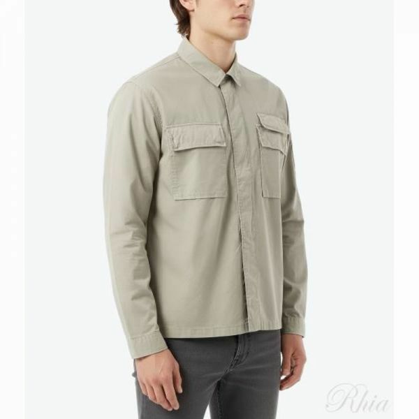 CP컴퍼니 오가닉 개버딘 유틸리티 렌즈 셔츠 18CMSH128A 110143G 327 - CP company