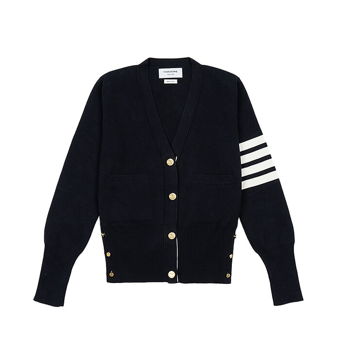 [로로모다] 톰브라운 밀라노 클래식 브이넥 여성 가디건 / FKC207A-00219-415 - Thom Browne