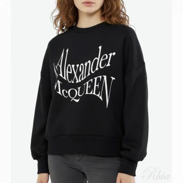 알렉산더 맥퀸 로고 맨투맨 781418 QZALW 0901 - Alexander McQueen