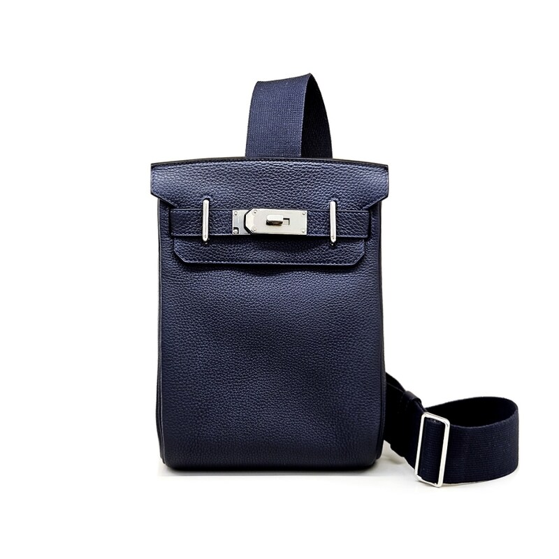 [어포드] 에르메스 벌킨 HAC 아도 블루뉘 토고 은장 (U) UBY236CT - Hermes
