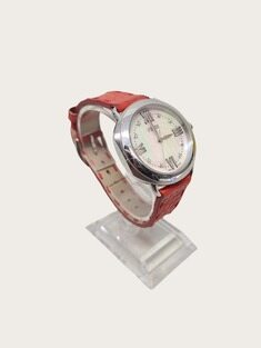 [중고명품/루이스잇] 펜디 자개 다이아몬드 셀러리아 스틸 레드 스트랩 여성 시계 36MM 썸네일 2