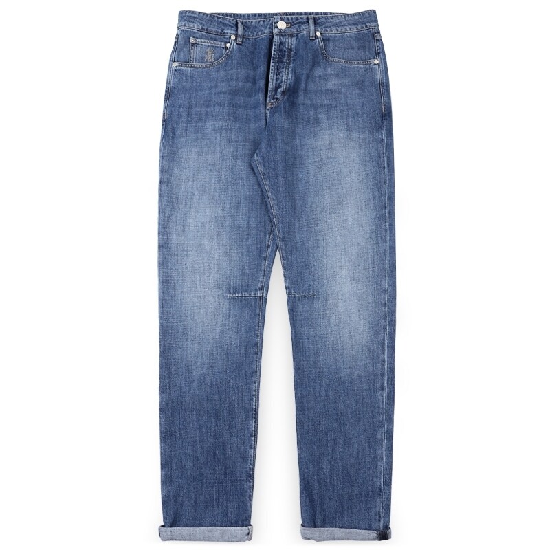 디몬트 브루넬로쿠치넬리 남성 클래식 데님 팬츠(블루) M0Z37X1290 C1471 - Brunello Cucinelli