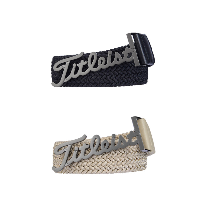 쇼핑백 선물포장 타이틀리스트 골프 남성 로고 웨빙 벨트 - titleist