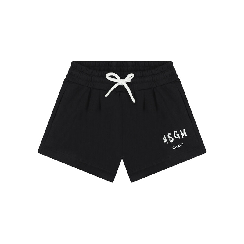 키즈 여성 플리스 숏팬츠 블랙 S6MSJGSH066 110 - MSGM