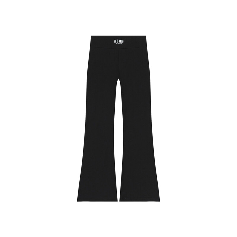 키즈 여성 스트레치 저지 팬츠 블랙 S6MSJGPA071 110 - MSGM
