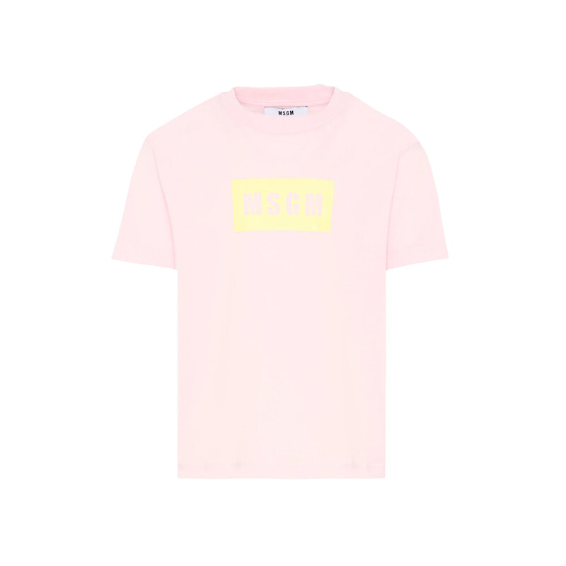 키즈 저지 티셔츠 핑크 S6MSJUTH005 MS076 - MSGM