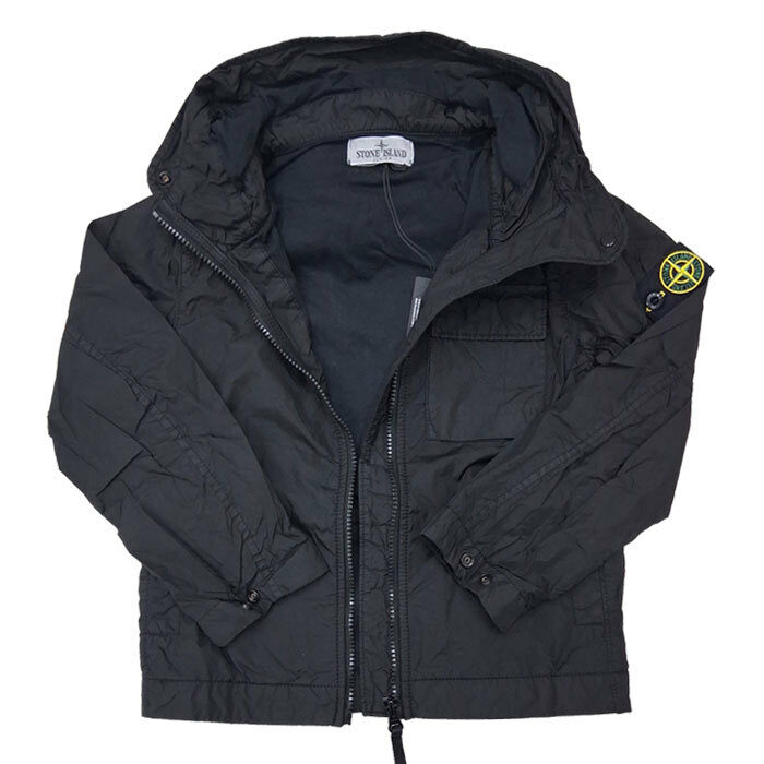 스톤아일랜드 주니어 와펜 후드 윈드자켓 - Stone Island