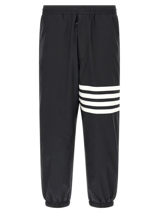 26SS 톰브라운 샤이니 립스탑 4바 트랙 팬츠 MTU349C F1095 415 NAVY DOM - Thom Browne