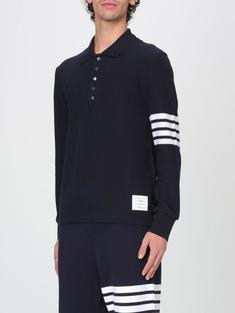 26SS 톰브라운 텍스쳐드 피케 4바 롱슬리브 폴로셔츠 MJP234A J0248 415 NAVY DOM 썸네일 4