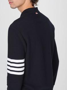 26SS 톰브라운 텍스쳐드 피케 4바 롱슬리브 폴로셔츠 MJP234A J0248 415 NAVY DOM 썸네일 5