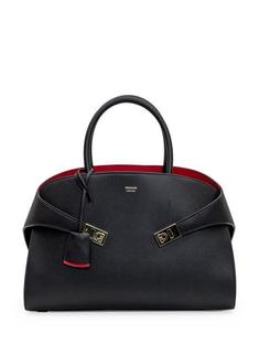 26SS 살바토레 페라가모 토트백 215608 767814 BLACK RED DOM 썸네일 1