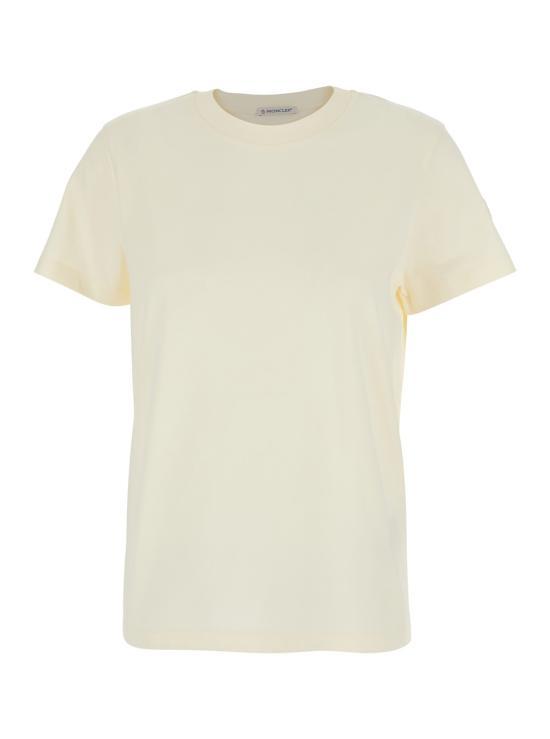26SS 몽클레어 반팔 티셔츠 8C00029 89AUO 034 WHITE DOM - Moncler