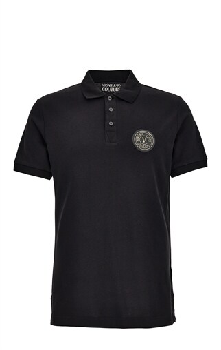 26SS 베르사체 폴로 티셔츠 80GAGT19 CJ01T G89 BLACK GOLD DOM - Versace