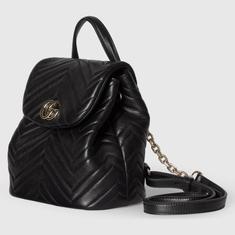 26SS 구찌 GG 마몽 미니 백팩 855921 AAFXD 1000 BLACK DOM 썸네일 4