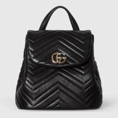 26SS 구찌 GG 마몽 미니 백팩 855921 AAFXD 1000 BLACK DOM 썸네일 1