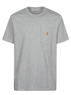26SS 칼하트 WIP 숏슬리브 포켓 티셔츠 I030434 V6XX GREY HEATHER DOM 썸네일 1