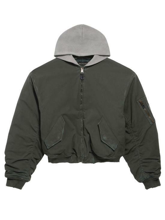 26SS 발렌시아가 후디드 스탠다드 보머 재킷 857699 TTP10 1140 ANTHRACITE DOM - Balenciaga