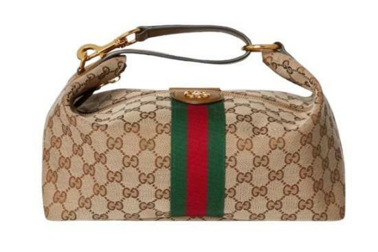 26SS 구찌 베니티 미디움 탑 핸들 백 857799 FAFUF 9870 BEIGE BROWN GG CANVAS DOM - Gucci