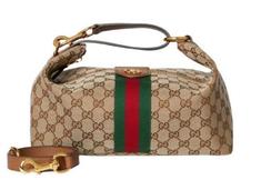 26SS 구찌 베니티 미디움 탑 핸들 백 857799 FAFUF 9870 BEIGE BROWN GG CANVAS DOM 썸네일 2