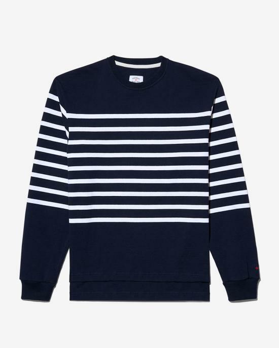 26SS 노아 긴팔 티셔츠 NOAU261MRTL092NV NAVY WHITE DOM - NOAH