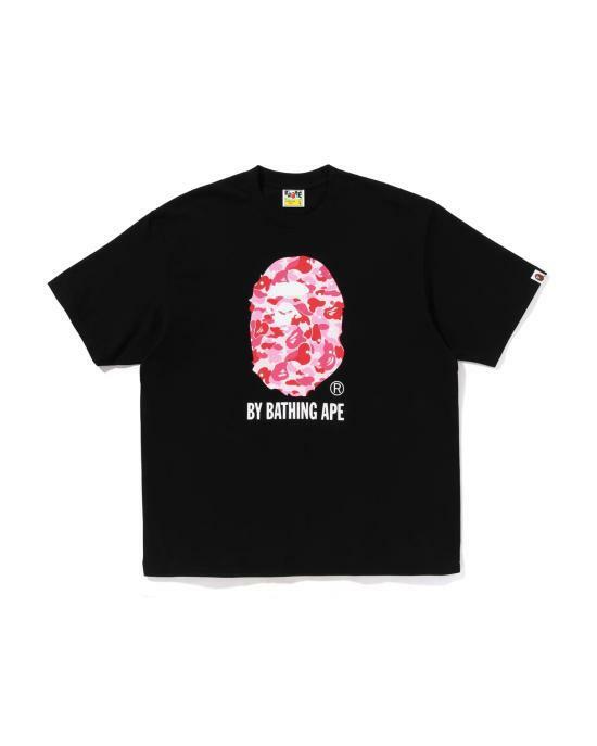 베이프 반팔 티셔츠 001TEM301005MBKG BLACK PINK DOM - Bape