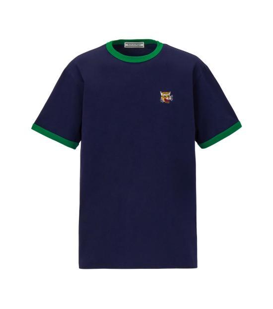 오니츠카타이거 반팔 티셔츠 2183B199 401 NAVY GREEN DOM - Onitsuka Tiger