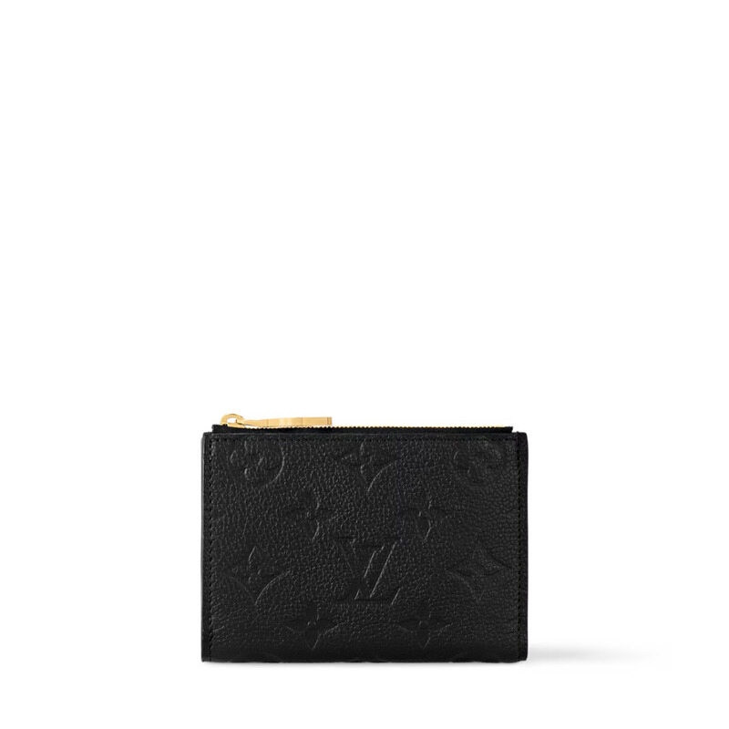 루이비통 리사 월릿 모노그램 앙프렝뜨 블랙 여성 반지갑 M83365 - Louis Vuitton