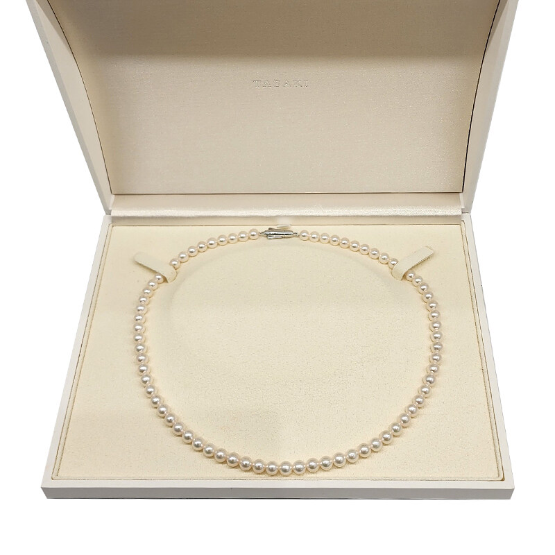 타사키 925실버 아코야 펄 진주 목걸이 5.5mm - Tasaki