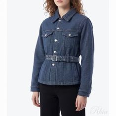 가니 블루 트윌 데님 자켓 J1687 077 썸네일 1
